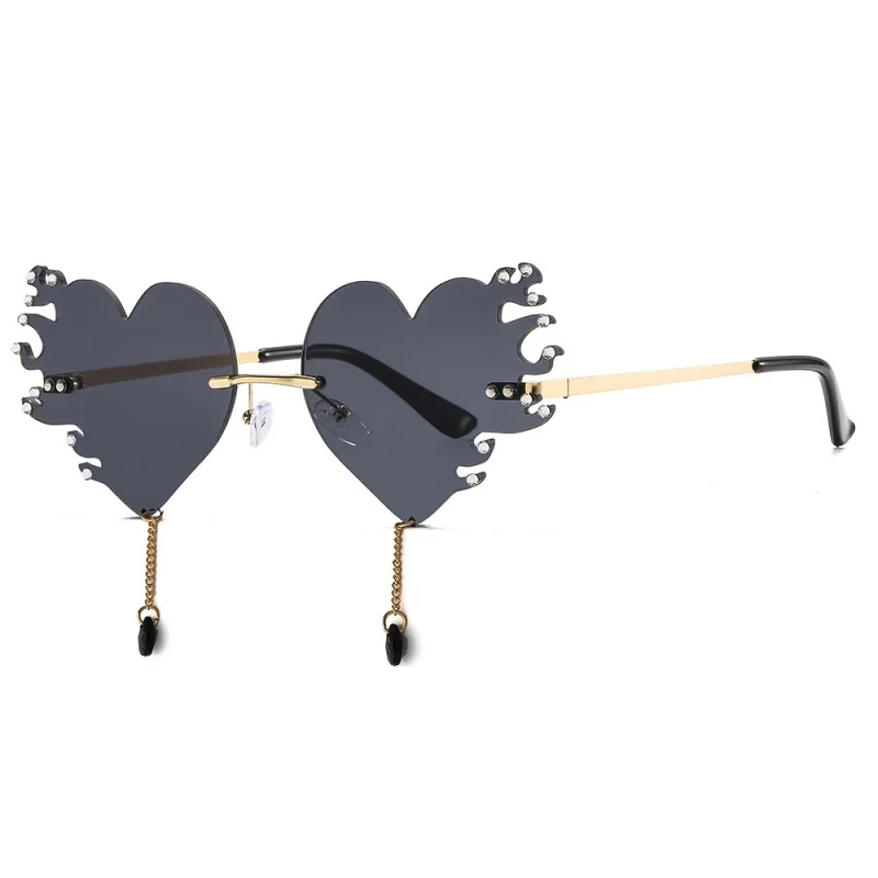 Fashion Love Tears Spot Drill Sunglasses Metal Frameless Glasses Tide Personalized Sunglasses
Fashion Love Tears Spot Drill Sunglasses Metal Frameless Glasses Tide Personalized Sunglasses