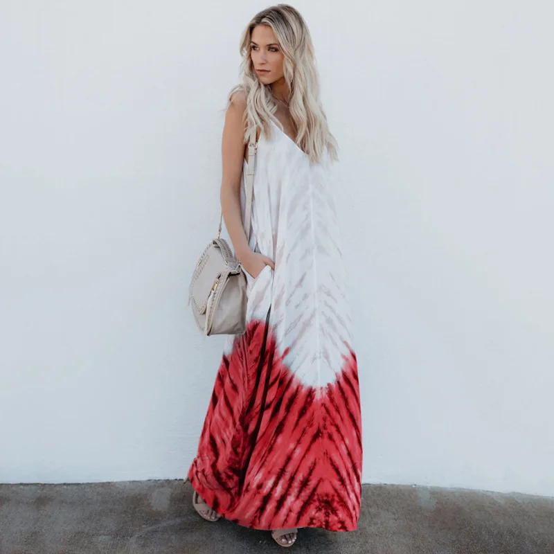 2023 Mew Style Women Sexy Four Sided Elastic Digital Printing Loose Suspenders Two color Dress V-neck Sleeveless Long Skirt
2023 Mew Style Women Sexy Four Sided Elastic Digital Printing Loose Suspenders Two color Dress V-neck Sleeveless Long Skirt