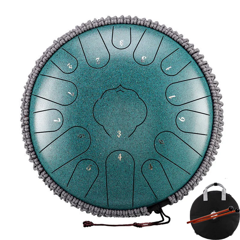 

Hluru Glucophone Steel Tongue Drum 12 Inch 13 Notes C Ethereal 13 inch 15 Notes Drum Handpan Percussion Musical Instrument
