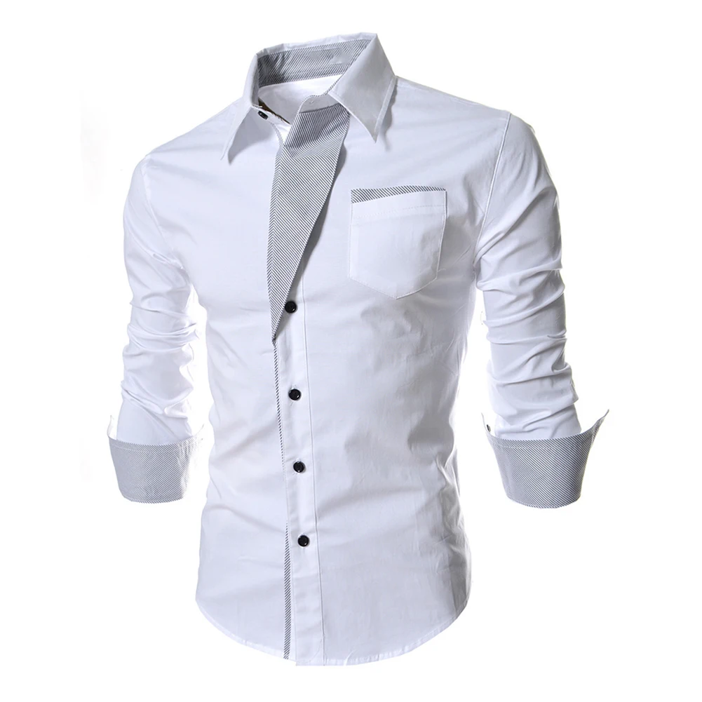 Casual Slim Fit Long Sleeve Button Down Business Dress Shirt for Men Classic Solid Pattern Styling Ideal for Four Seasons Wear
Casual Slim Fit Long Sleeve Button Down Business Dress Shirt for Men Classic Solid Pattern Styling Ideal for Four Seasons Wear