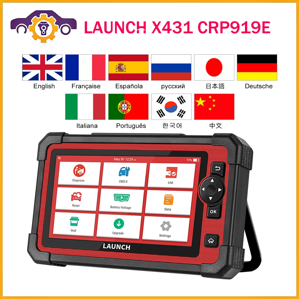 Диагностические инструменты LAUNCH X431 CRP919E, Автомобильный сканер OBD2, активное тестирование, кодирование ECU, CANFD DOIP с AF TPMS IMMO 31 + сброс
Диагностические инструменты LAUNCH X431 CRP919E, Автомобильный сканер OBD2, активное тестирование, кодирование ECU, CANFD DOIP с AF TPMS IMMO 31 + сброс