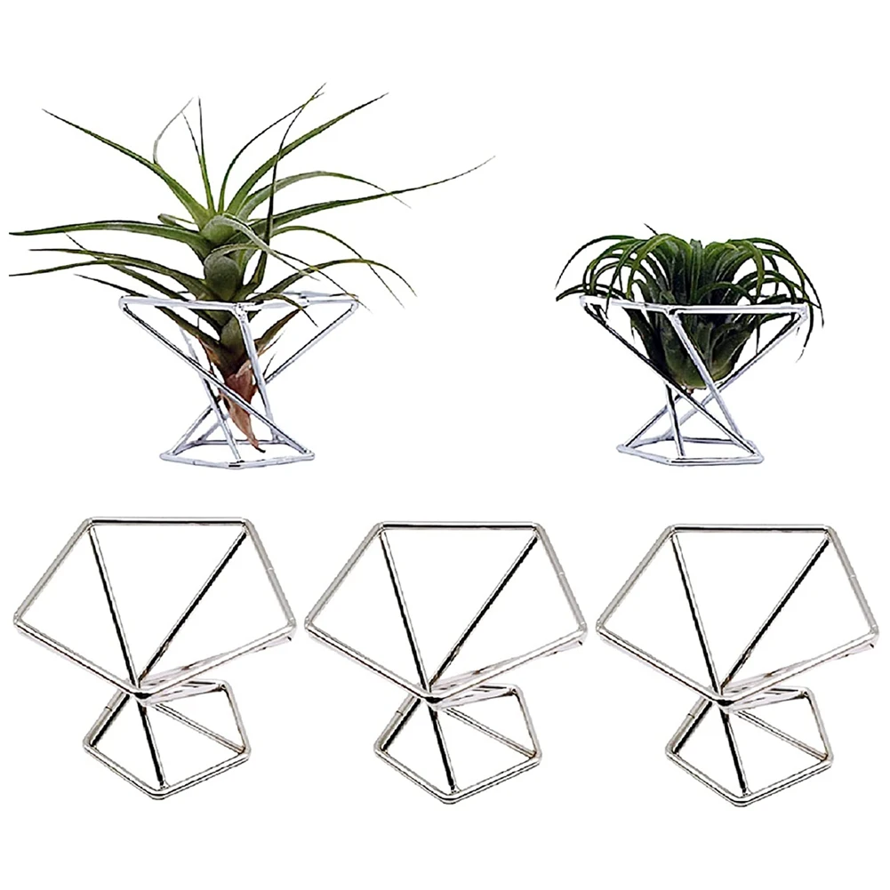 Pack 5 Air Plant Holder Air Plants Holders Tillandsias Display Air Purifying Plant Container Air Fern Stand, Silver
Pack 5 Air Plant Holder Air Plants Holders Tillandsias Display Air Purifying Plant Container Air Fern Stand, Silver