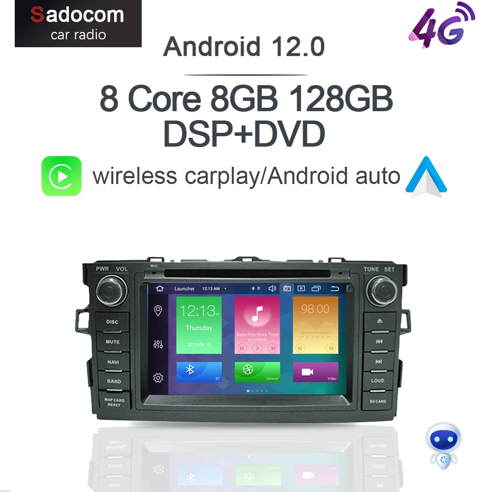 Carplay DSP IPS LTE Android 12,0 8 ядер 8 ГБ + 128 ГБ Автомобильный dvd-плеер Wifi GPS карта RDS радио Bluetooth 5,0 для Toyota AURIS 2008-2012
Carplay DSP IPS LTE Android 12,0 8 ядер 8 ГБ + 128 ГБ Автомобильный dvd-плеер Wifi GPS карта RDS радио Bluetooth 5,0 для Toyota AURIS 2008-2012