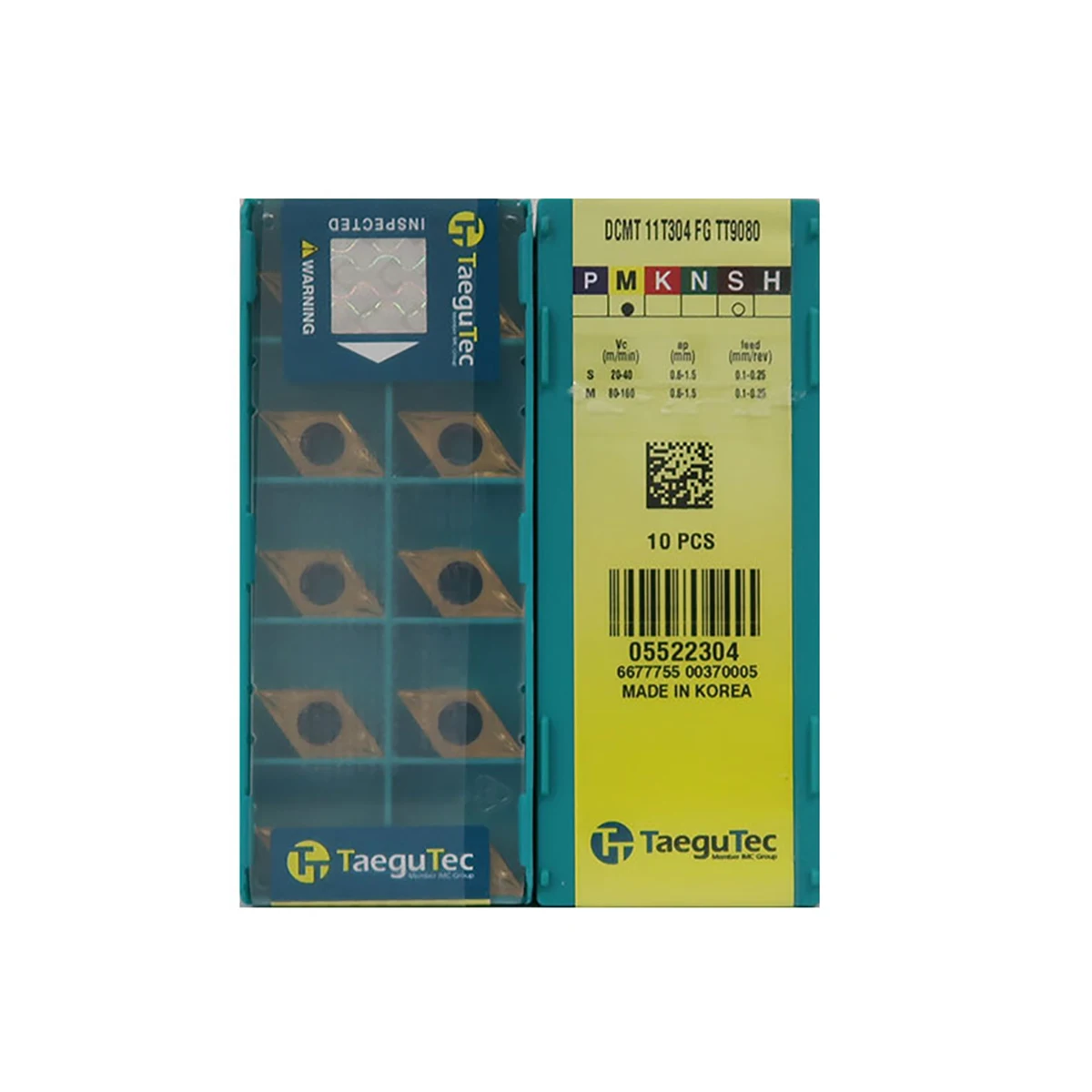 TaeguTec 100% Original DCMT DCMT070208 DCMT11T304 DCMT11T308 DCMT070204 TT9080 Medium Roughing Carbide Turning Inserts
TaeguTec 100% Original DCMT DCMT070208 DCMT11T304 DCMT11T308 DCMT070204 TT9080 Medium Roughing Carbide Turning Inserts