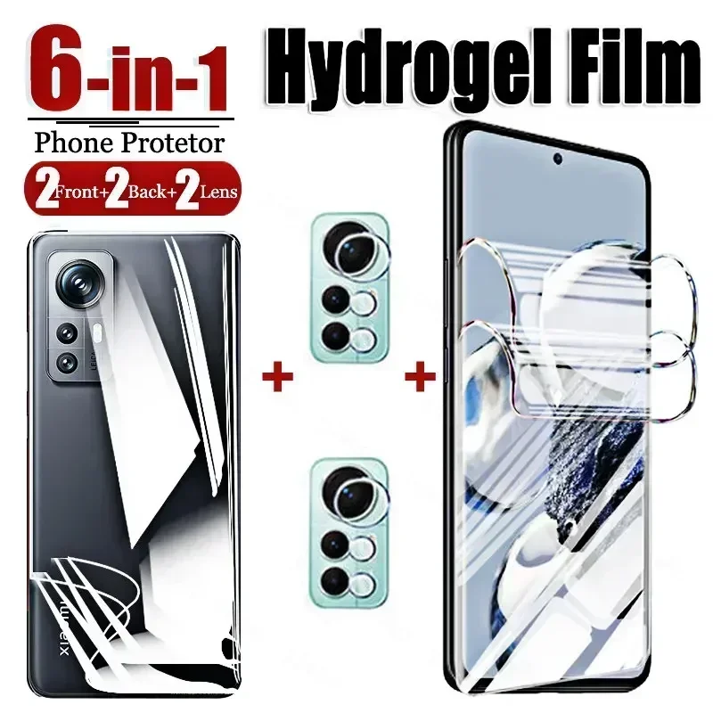 

Front Back Hydrogel Film For Xiaomi 12T Pro Screen Protector Film xiomi 11t 11 12 10 T Pro 12tpro Camera Lens Protection Glass