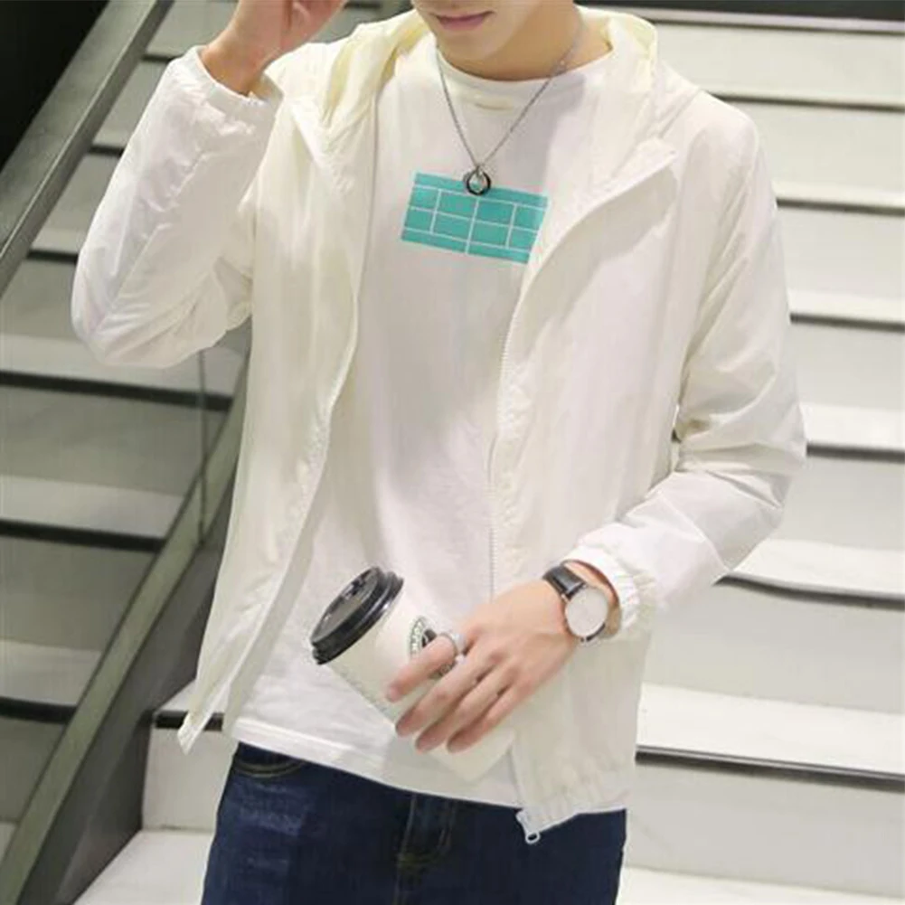 Men Women Sun Protection Jacket Coat Ultralight Thin Long Sleeve Solid Candy Color Beach Outdoor Hooded Coats Male Clothing
Men Women Sun Protection Jacket Coat Ultralight Thin Long Sleeve Solid Candy Color Beach Outdoor Hooded Coats Male Clothing