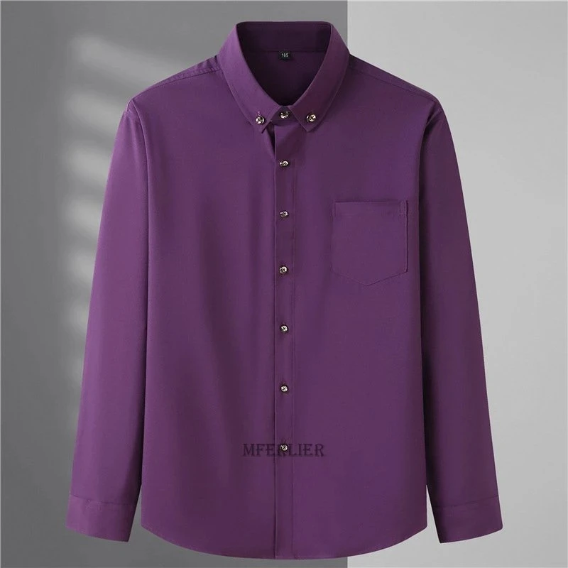 winter autumn spring plus Size 10XL 12XL 14XL Men Shirt long Sleeve purple Business formal oversize office wedding Shirt blue
winter autumn spring plus Size 10XL 12XL 14XL Men Shirt long Sleeve purple Business formal oversize office wedding Shirt blue