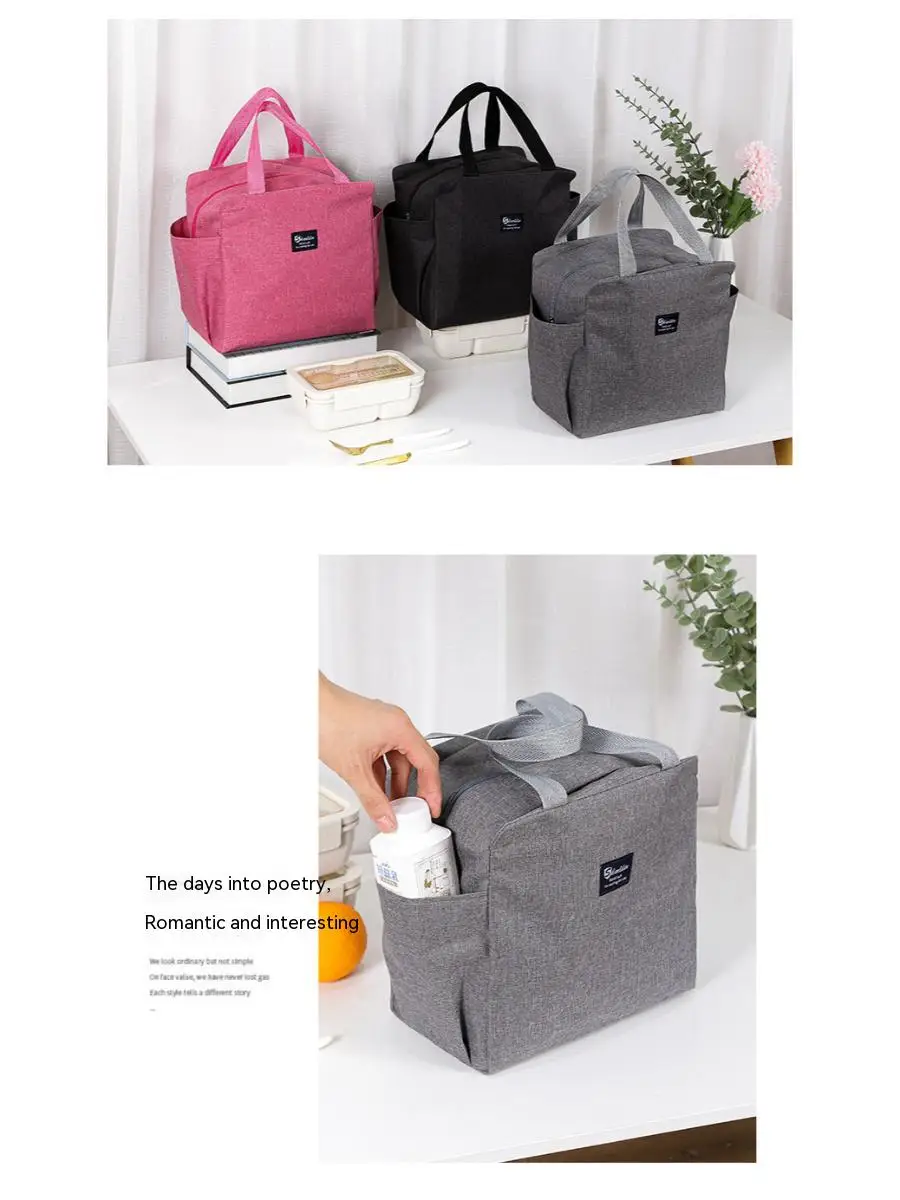 Thermal Bag Double Pocket Lunch Bag Large Capacity Students Meals Thick Aluminium Foil Portable Insulated Box 4 Mallzona S7cb689adb516481898caf36523ce5958k Thermal Bag Double Pocket Lunch Bag Large Capacity Students Meals Thick Aluminium Foil Portable Insulated Box Mallzona