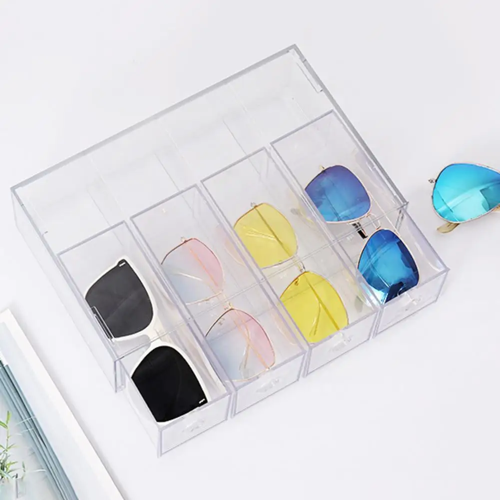 Desktop Sunglasses Storage Box Stackable Sunglasses Storage Box with Pull-out Drawers Dustproof Stylish Desktop for Glasses
Desktop Sunglasses Storage Box Stackable Sunglasses Storage Box with Pull-out Drawers Dustproof Stylish Desktop for Glasses