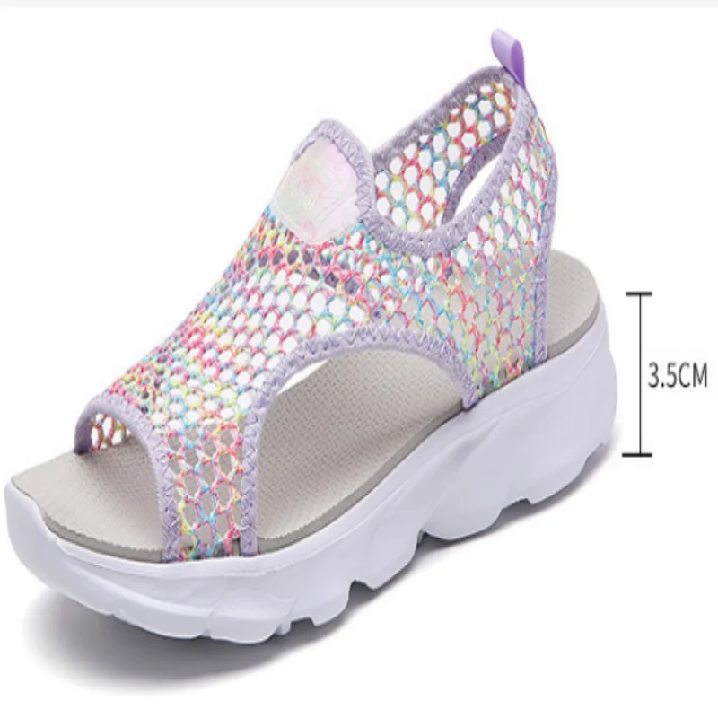 

big size new design cheap price hot sell light and soft height increase summer shoes for lady and fashion walking shoes