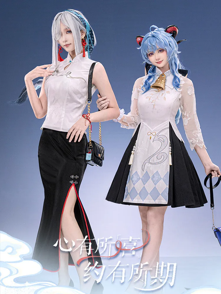 Повседневное модное платье Ganyu Shenhe Cheongsam, игровой костюм для косплея Genshin Impact, Женский костюм для косплея из аниме, женская модель 2023
Повседневное модное платье Ganyu Shenhe Cheongsam, игровой костюм для косплея Genshin Impact, Женский костюм для косплея из аниме, женская модель 2023