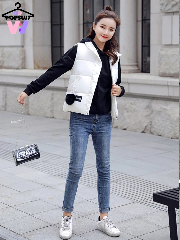 New in Winter Women Cotton Vest Korean Fashion Stand Collar Sleeveless Little Pom-pom Thick Waistcoat Wearing Jacket Warm Clothe
New in Winter Women Cotton Vest Korean Fashion Stand Collar Sleeveless Little Pom-pom Thick Waistcoat Wearing Jacket Warm Clothe