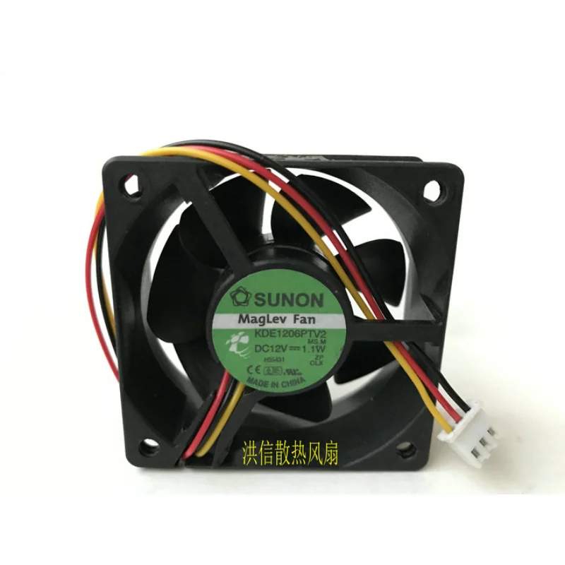 

New CPU Cooler Fan for SUNON KDE1206PTV2 12V 1.1W 60*60*25MM silent cooling fan