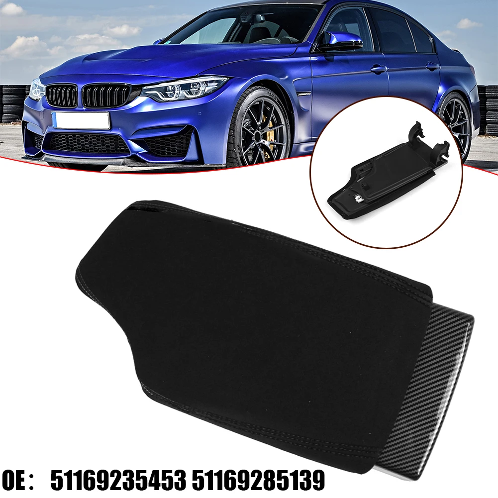 

Car Center Console Armrest Lid Black Armrest Box Cover For BMW 3 Series F30 F31 2012-2020 For 4 Series F32 F33 F34 F36 2012-2020