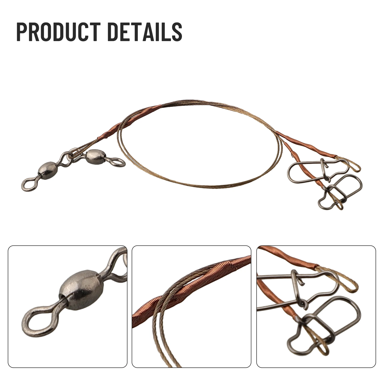 Wire Bag Wire Leader 18/30kg 20/30/40cm 9/18kg Conditions Fit Various Fishing Styles 2PCS Snap Stainless Steel
Wire Bag Wire Leader 18/30kg 20/30/40cm 9/18kg Conditions Fit Various Fishing Styles 2PCS Snap Stainless Steel