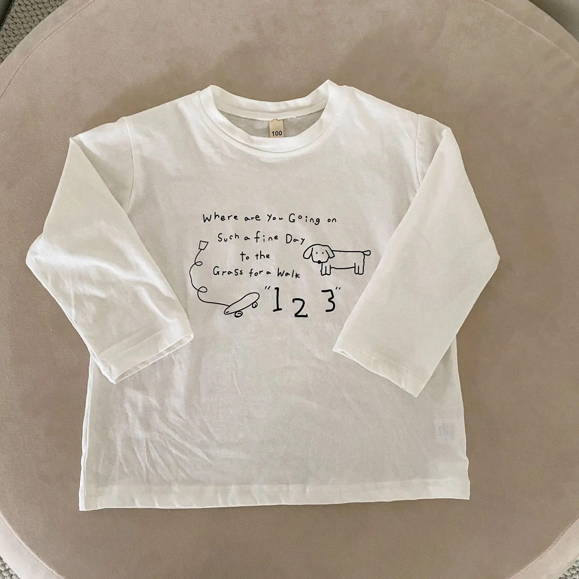 2025 Spring New Children Long Sleeve T Shirts Letter Print Girls Cotton Casual Tees Boys Versatile Bottoming Shirts Kids Clothes 12 S7cba8a4bbab94a5893321d01b11c1c33B