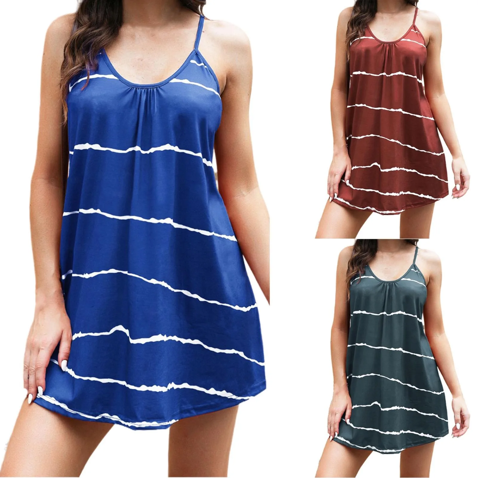 Swim Tops Sexy Striped Casual Suspender Top T Shirt Women Summer Beat Selling Womens Clothes Women Pack T Shirts
Swim Tops Sexy Striped Casual Suspender Top T Shirt Women Summer Beat Selling Womens Clothes Women Pack T Shirts