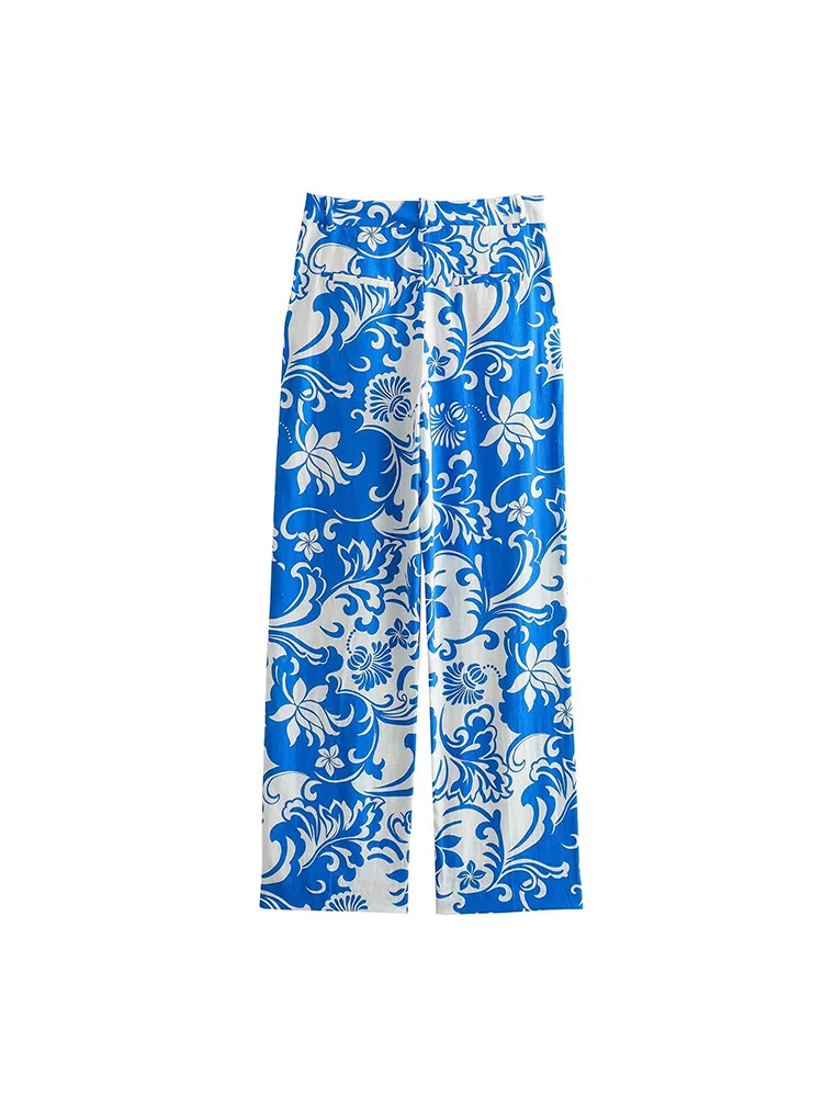 Kumavsg 2023 Women Summer Trousers Fashion Print Linen Female Elegant Pockets Zipper Fly Straight Pants Clothing
Kumavsg 2023 Women Summer Trousers Fashion Print Linen Female Elegant Pockets Zipper Fly Straight Pants Clothing