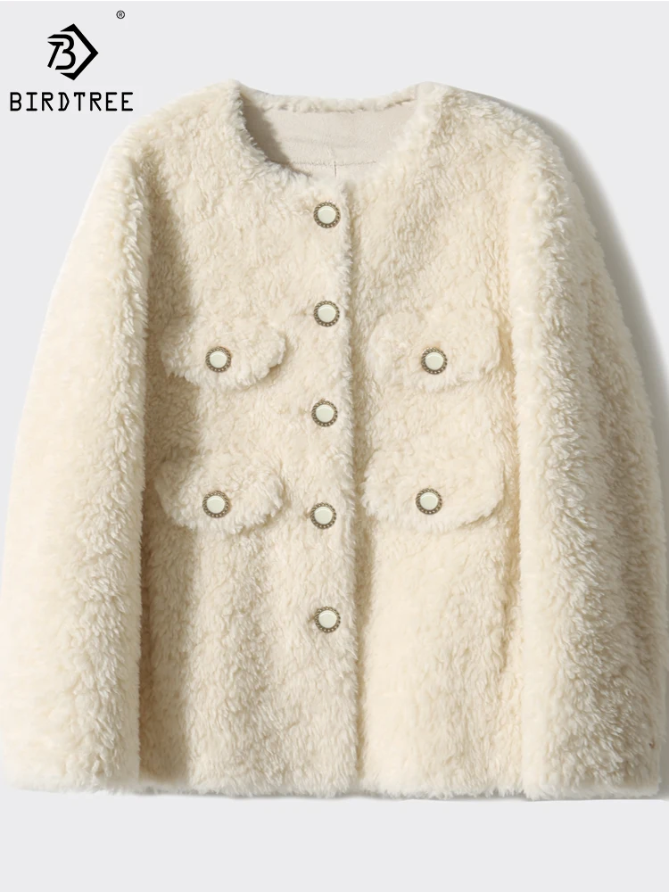 Birdtree 28.6% Wool Coat Round Neck Solid Color Comfortable Soft Simple Versatile Casual Warm Commuting Short Coats C30922QD
Birdtree 28.6% Wool Coat Round Neck Solid Color Comfortable Soft Simple Versatile Casual Warm Commuting Short Coats C30922QD
