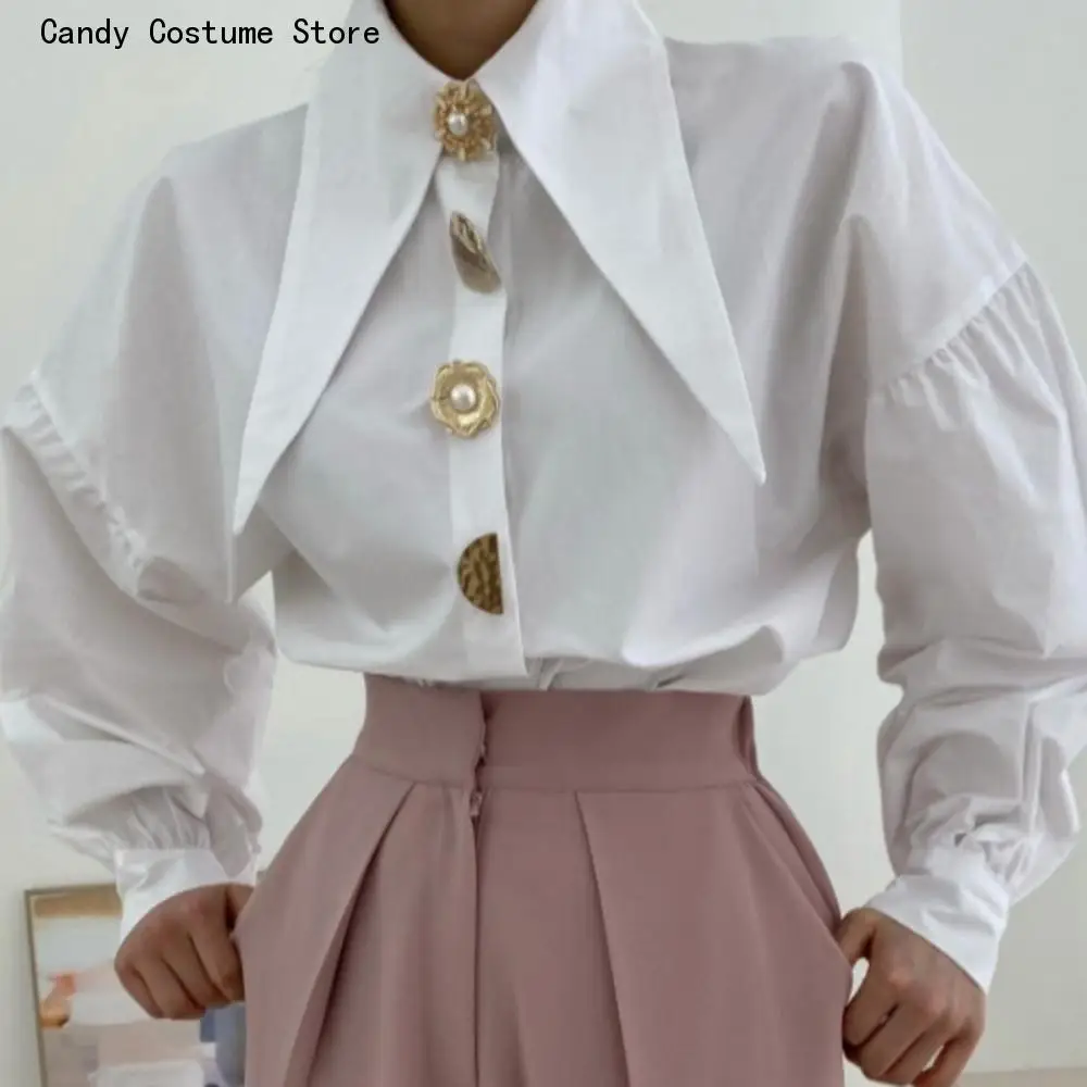 Women's Shirt Autumn Comfort Sharp Corner Lapel Fashion Lady Blouse All-match Long-sleeved Shirt Blouse Blusas Mujer
Women's Shirt Autumn Comfort Sharp Corner Lapel Fashion Lady Blouse All-match Long-sleeved Shirt Blouse Blusas Mujer