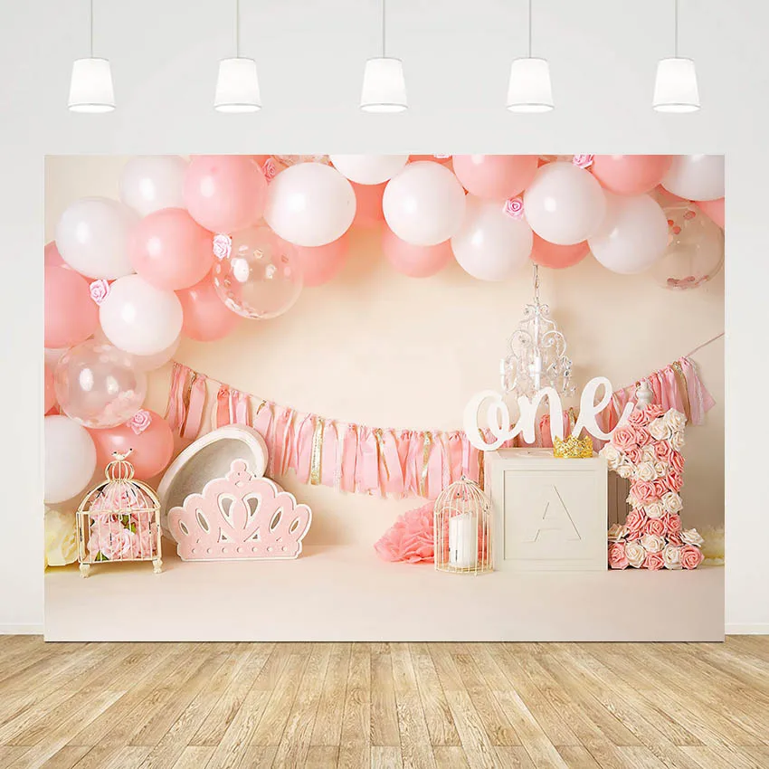 Mehofond Backdrop for Photographic Pink Balloon Flower Girl 1st Birthday Portrait Cake Smash Decoration Background Photo Studio
Mehofond Backdrop for Photographic Pink Balloon Flower Girl 1st Birthday Portrait Cake Smash Decoration Background Photo Studio
