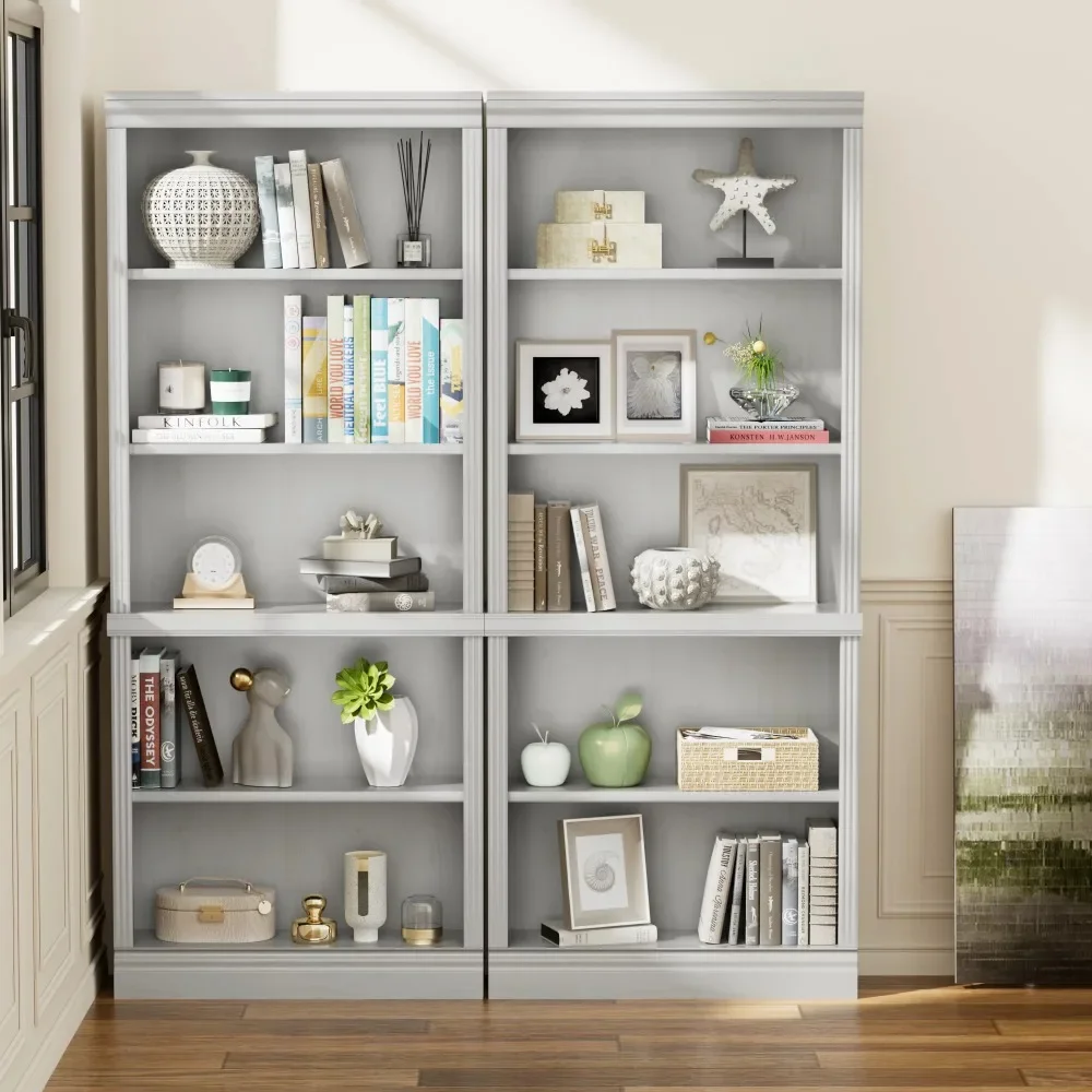 Wood Bookcase stand Tall Shelves Display storage Organization Living Room Ivory White bookshelf long scaffale library furniture
Wood Bookcase stand Tall Shelves Display storage Organization Living Room Ivory White bookshelf long scaffale library furniture