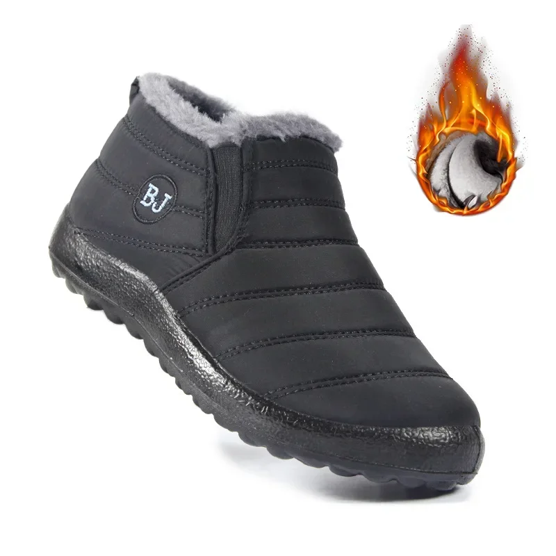 Winter WaterProof Ankle Boots for Women Warm Plush Men's Shoes Round Toe Thick-soled Outdoor Casual Antislip Couple Boots 2024
Winter WaterProof Ankle Boots for Women Warm Plush Men's Shoes Round Toe Thick-soled Outdoor Casual Antislip Couple Boots 2024