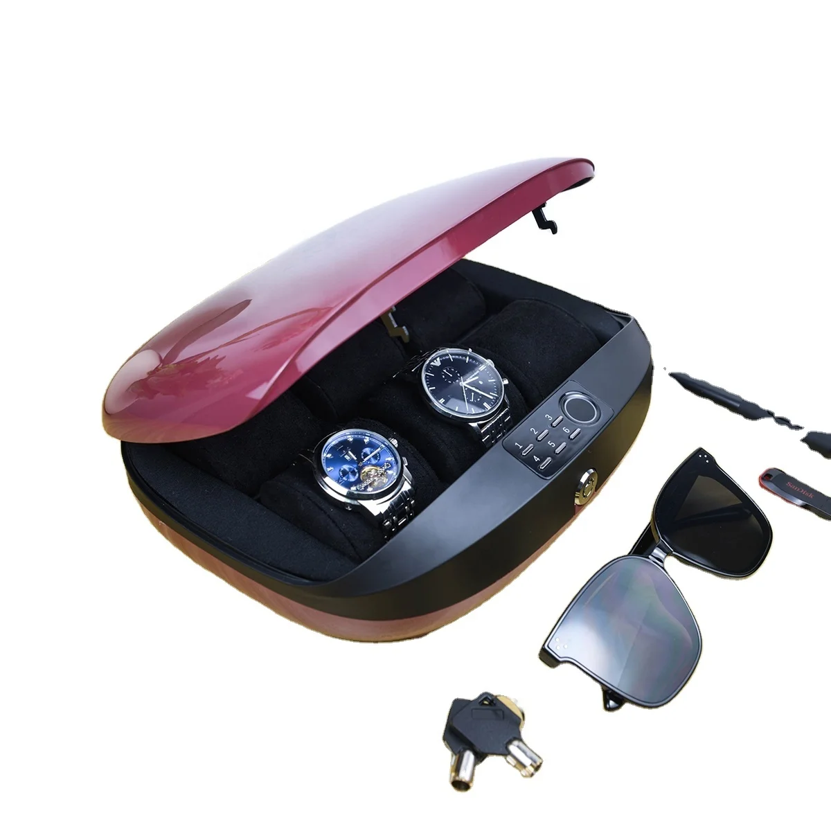 YYHC-Fingerprint & Password Lock Box with Combination Lock case tool box digital fingerprint Jewelry 6 Watches Safe
YYHC-Fingerprint & Password Lock Box with Combination Lock case tool box digital fingerprint Jewelry 6 Watches Safe