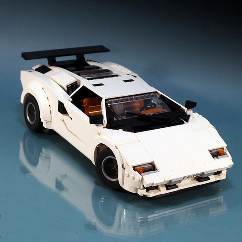 1251Pcs MOC Lamborghiningeds LC5000 Countach Quattrovalvole Building Blocks Vehicle Model Classic Collection Bricks Cars Toys 1251Pcs MOC Lamborghiningeds LC5000 Countach Quattrovalvole Building Blocks Vehicle Model Classic Collection Bricks Cars Toys
