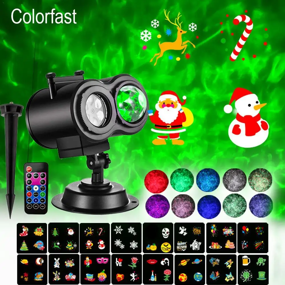 Christmas Halloween Projector Lights Waterproof Lighting Remote Control Projection Card Lamp With Projector Card Holiday Supply
Christmas Halloween Projector Lights Waterproof Lighting Remote Control Projection Card Lamp With Projector Card Holiday Supply