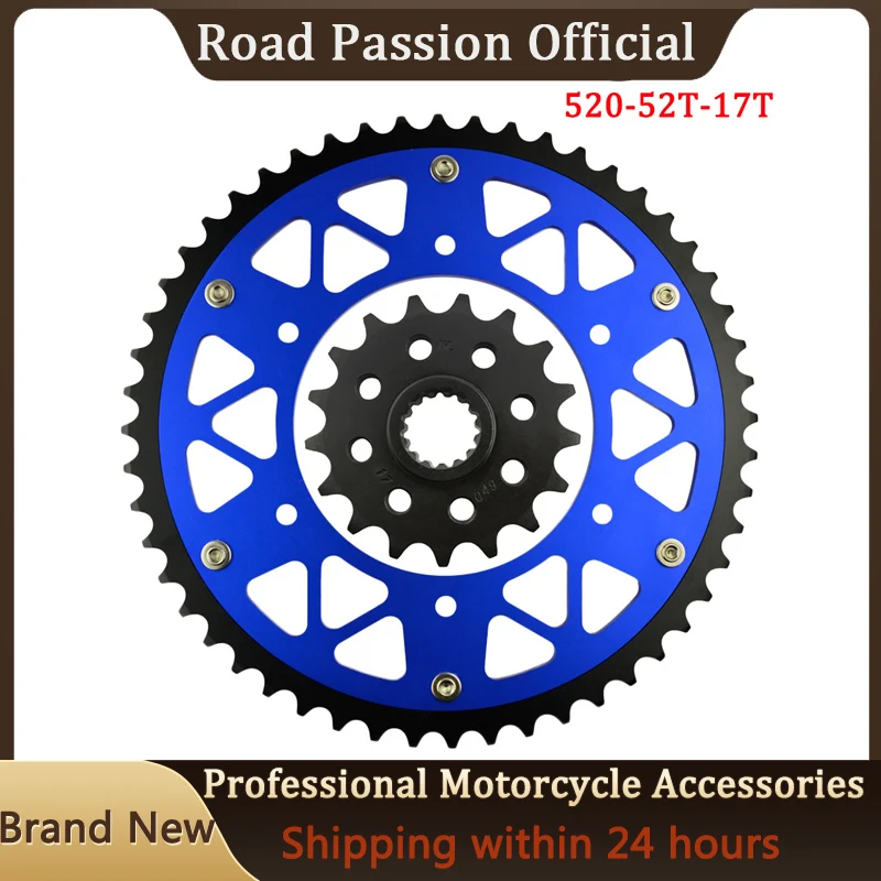 520 45T-52T 17T Motorcycle Front & Rear Sprocket For 620 640 690 LC4 ll R SM Ltd.Ed SMC SMR 790 890 Adventure L R Rally 
520 45T-52T 17T Motorcycle Front & Rear Sprocket For 620 640 690 LC4 ll R SM Ltd.Ed SMC SMR 790 890 Adventure L R Rally