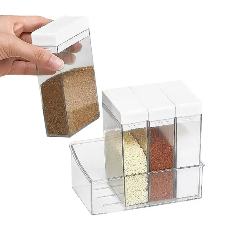 Wall Hanging Clear Seasoning Box 4 Pieces Condiment Jars With Tray Clear Spice Shaker Containers For Pepper Salt Sugar Camping
Wall Hanging Clear Seasoning Box 4 Pieces Condiment Jars With Tray Clear Spice Shaker Containers For Pepper Salt Sugar Camping