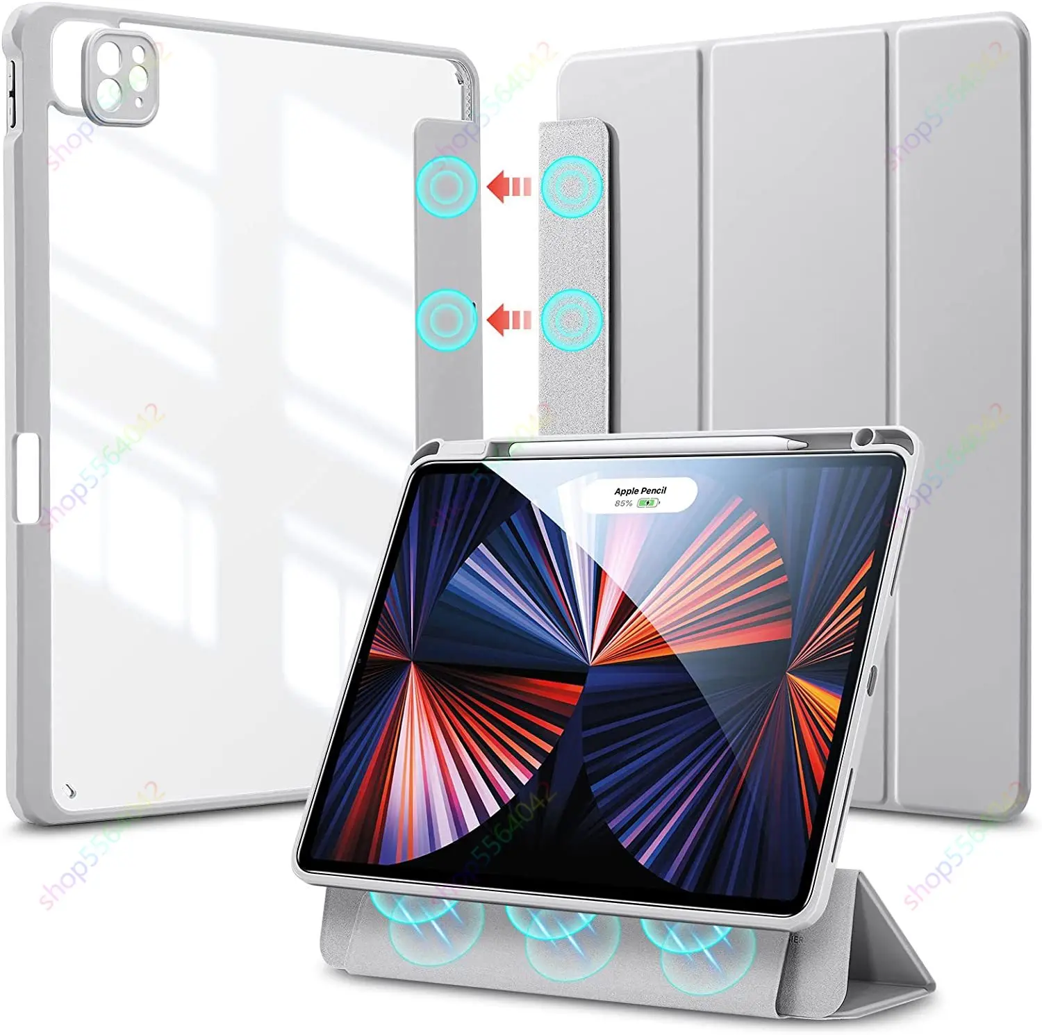 Rebound Magnetic Case for iPad Pro 12.9 inch 2021 2020 2018 Slim Lightweight Trifold Stand Case for iPad Air 4 Air 5 iPad Pro 11
Rebound Magnetic Case for iPad Pro 12.9 inch 2021 2020 2018 Slim Lightweight Trifold Stand Case for iPad Air 4 Air 5 iPad Pro 11