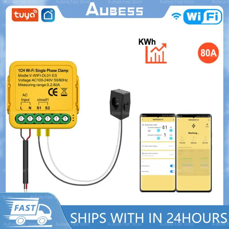 Счетчик энергии Tuya Smart Life с Wi-Fi, 80 А, С токовым трансформатором, зажимом, кВтч, контролем мощности, 240 в, В, 50, 60 Гц
Счетчик энергии Tuya Smart Life с Wi-Fi, 80 А, С токовым трансформатором, зажимом, кВтч, контролем мощности, 240 в, В, 50, 60 Гц