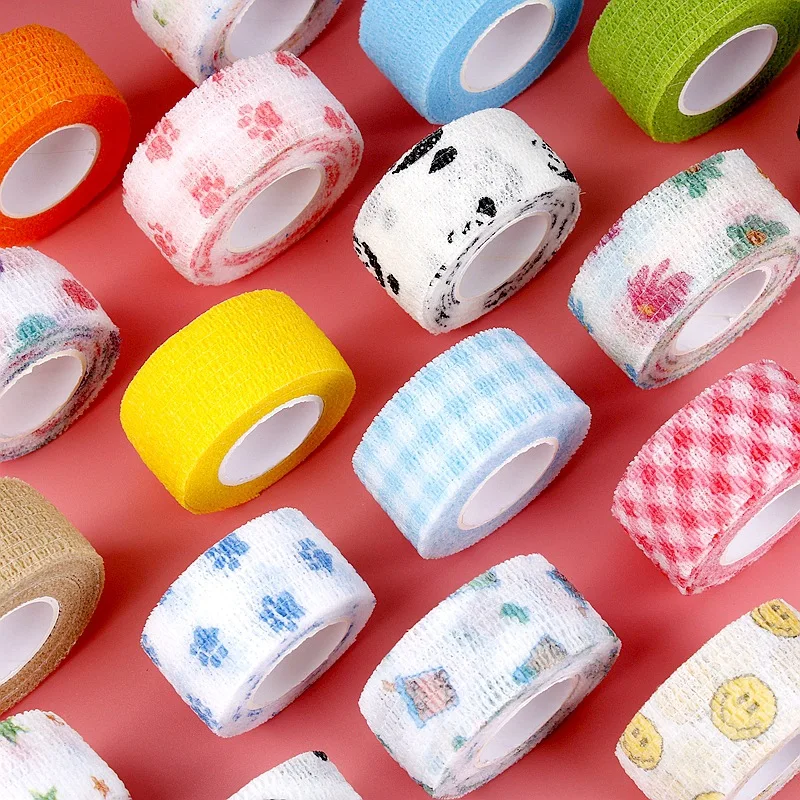 4.6m Self Adhesive Wrap Tape Medical Therapy Elastic Bandage Knee Protector 1 pcs Sports Colorful Printed Finger Joints Tape
4.6m Self Adhesive Wrap Tape Medical Therapy Elastic Bandage Knee Protector 1 pcs Sports Colorful Printed Finger Joints Tape