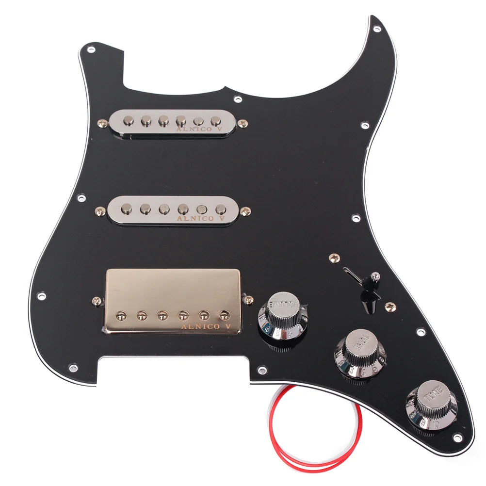 3-ply Prewired Pickguard Guard Plate with SSH Pickup Guitar Protector Board Pickup Humbuckers for Electric Guitar (Black)
3-ply Prewired Pickguard Guard Plate with SSH Pickup Guitar Protector Board Pickup Humbuckers for Electric Guitar (Black)