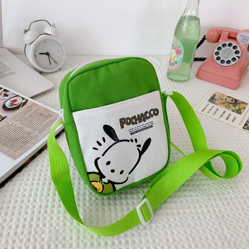 Sanrio Kawaii Anime Pochacco Zippers Satchel Bag Cute Cartoon Canvas Print Cell Phone Bags Girls Gifts
Sanrio Kawaii Anime Pochacco Zippers Satchel Bag Cute Cartoon Canvas Print Cell Phone Bags Girls Gifts