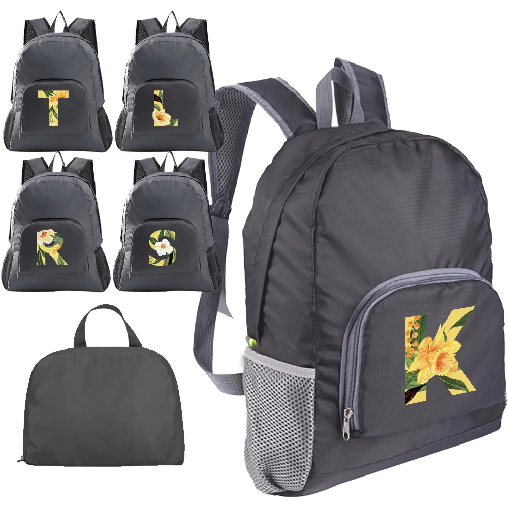 Lightweight Packable Backpack Foldable Ultralight Men Women Outdoor Folding Floral Letter Print Travel shoulders Sport Daypack
Lightweight Packable Backpack Foldable Ultralight Men Women Outdoor Folding Floral Letter Print Travel shoulders Sport Daypack
