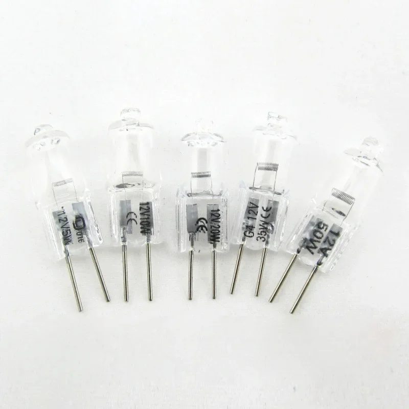 10pcs 12V G4 Halogen Bulbs 2900K 5W/10W/20W/35W/50W 2 Pin Clear Light Lamp Lighting Bulb For Home Decor
10pcs 12V G4 Halogen Bulbs 2900K 5W/10W/20W/35W/50W 2 Pin Clear Light Lamp Lighting Bulb For Home Decor