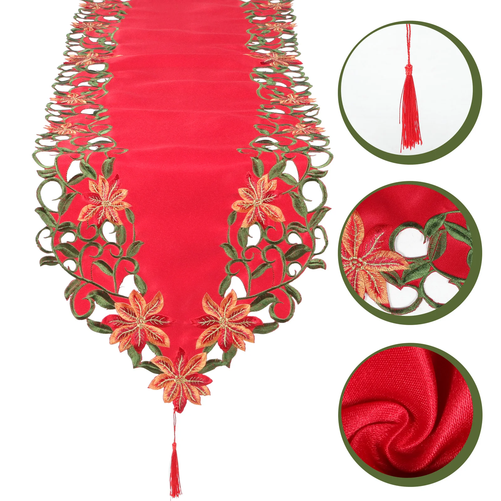 Christmas Table Runner Dining Decoration Decorative Vanity Stool Santa Claus Tablecloth Winter Ornament Party
Christmas Table Runner Dining Decoration Decorative Vanity Stool Santa Claus Tablecloth Winter Ornament Party