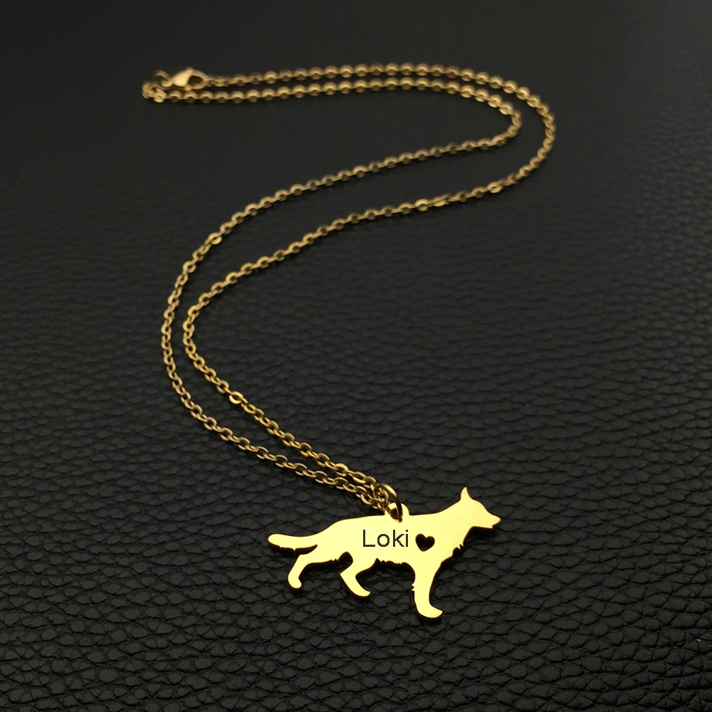 German Shepherd Stainless Steel Necklace Can Custom Made Name Animal Pedant Fashion Jewelry YP7565
German Shepherd Stainless Steel Necklace Can Custom Made Name Animal Pedant Fashion Jewelry YP7565
