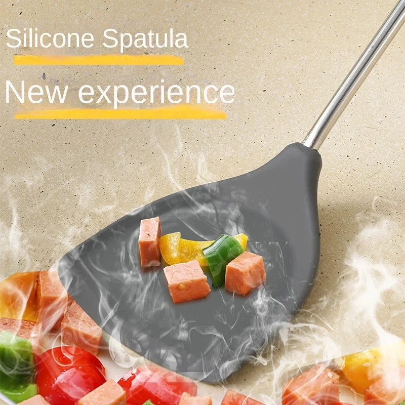 Kitchen Accessoried Household Gold-plated Stainless Steel Spatula Hot Skid Prevention Silicone Material Kitchen Appliances
Kitchen Accessoried Household Gold-plated Stainless Steel Spatula Hot Skid Prevention Silicone Material Kitchen Appliances