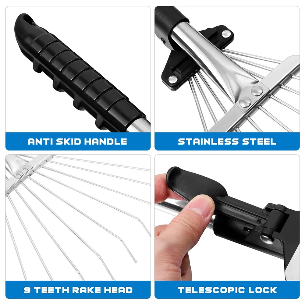 Telescopic Rake Garden Grass Leaf Rake 72cm Extendable Garden Metal Hand Tool Home Garden Plant Care Products And Accessories
Telescopic Rake Garden Grass Leaf Rake 72cm Extendable Garden Metal Hand Tool Home Garden Plant Care Products And Accessories
