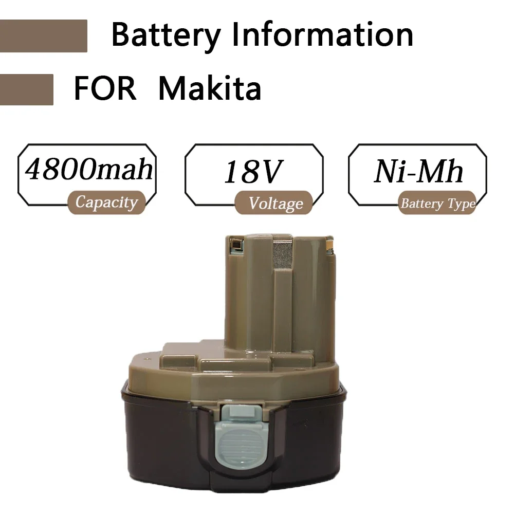 14.4V 4800mAh NI-MH Power Tool Battery for MAKITA Battery for Makita PA14,1422,1420 192600-1 6281D 6280D
14.4V 4800mAh NI-MH Power Tool Battery for MAKITA Battery for Makita PA14,1422,1420 192600-1 6281D 6280D