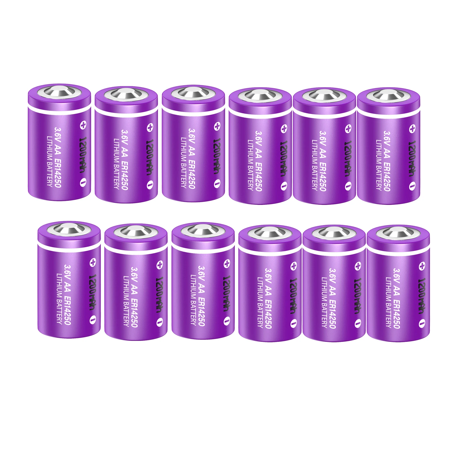 12PC ER14250 3.6V 1/2 AA Battery 14250 1200mAh Lithium Batteries high temperature for Toy Water Meter Alarm Window Sensor
12PC ER14250 3.6V 1/2 AA Battery 14250 1200mAh Lithium Batteries high temperature for Toy Water Meter Alarm Window Sensor