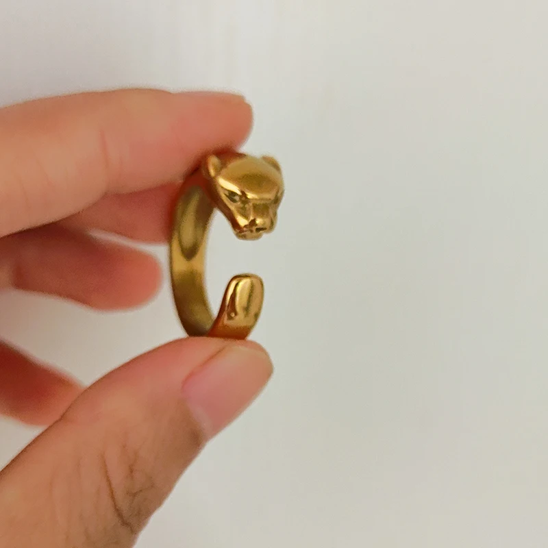 Panther open rings stainless steel rings for women animal cute simple jewelry waterproof non tarnish jewelry new arrival
Panther open rings stainless steel rings for women animal cute simple jewelry waterproof non tarnish jewelry new arrival