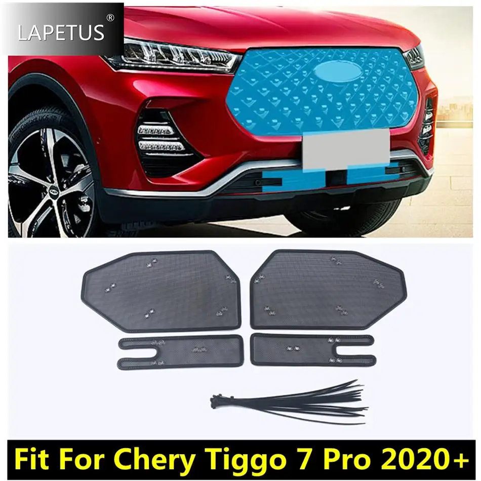 

Accessories Car Middle Insect Screening Mesh Front Grille Insert Net Anti-leaf Dust Protection For Chery Tiggo 7 Pro 2020 2021