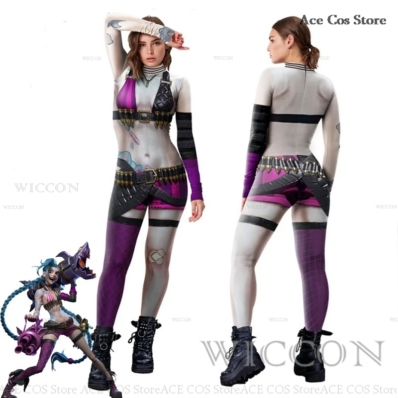 Комбинезон LOL Jinx, комбинезон с принтом, костюмы для косплея, женские костюмы для косплея Jinx из «Лиги Легенд», аниме, костюм Jinx для взрослых и детей, размер
Комбинезон LOL Jinx, комбинезон с принтом, костюмы для косплея, женские костюмы для косплея Jinx из «Лиги Легенд», аниме, костюм Jinx для взрослых и детей, размер