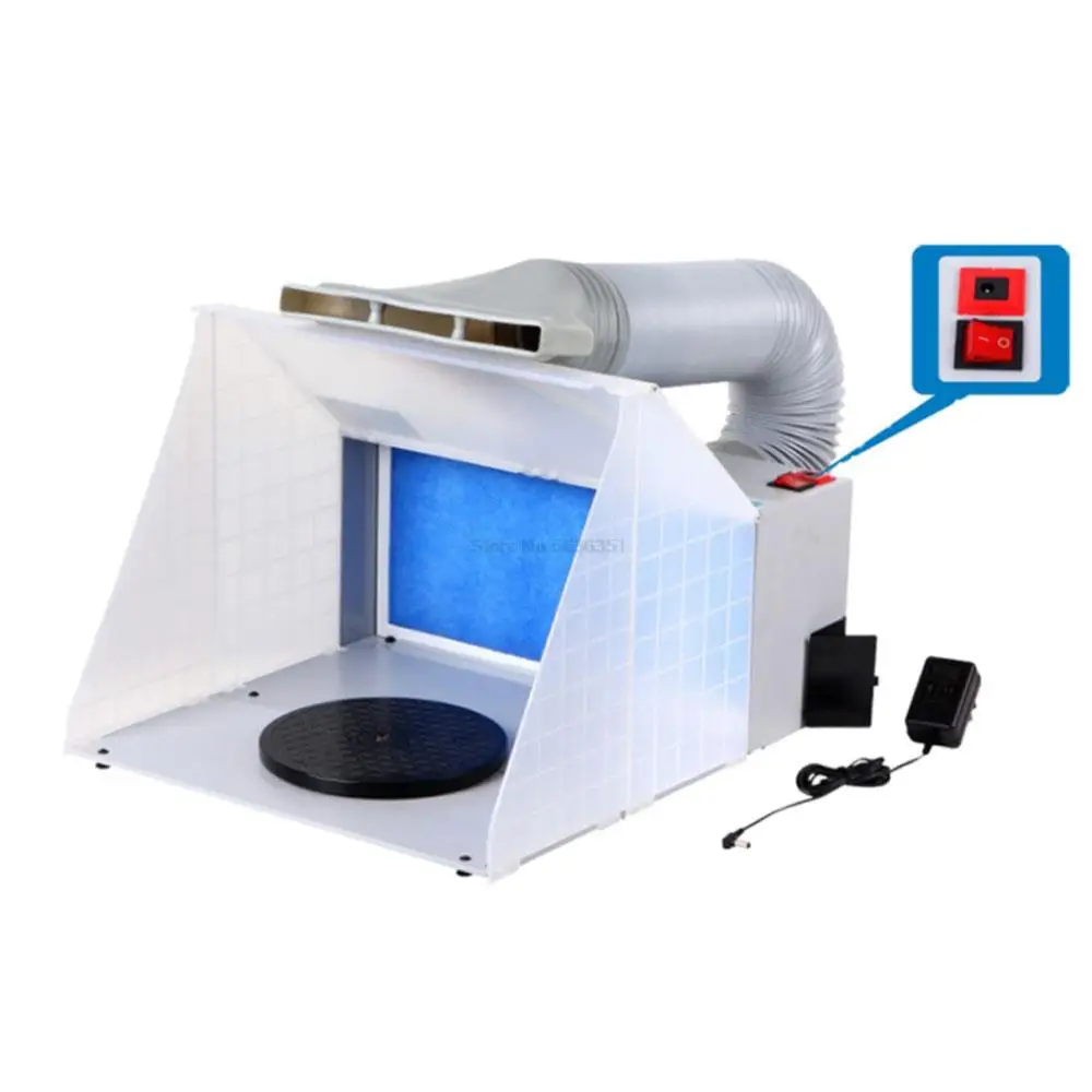 25W HS-E420DCK Portable Airbrush Spray Booth Set Foldable Paint Spray Extractor Exhaust Filter For Model Hobby Crafts 100-240V
25W HS-E420DCK Portable Airbrush Spray Booth Set Foldable Paint Spray Extractor Exhaust Filter For Model Hobby Crafts 100-240V