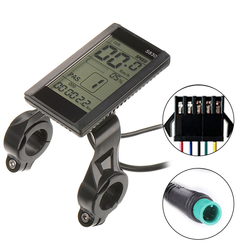 LCD Display 5pin Waterproof Display For Ebike Electric Scooter S830 Screen Meter 36/48V Intelligent LCD Display SM / 5pin Plug
LCD Display 5pin Waterproof Display For Ebike Electric Scooter S830 Screen Meter 36/48V Intelligent LCD Display SM / 5pin Plug